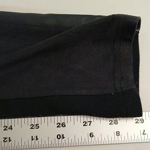 Angie Faux suede, leather & knit leggings - Picture 8 of 9